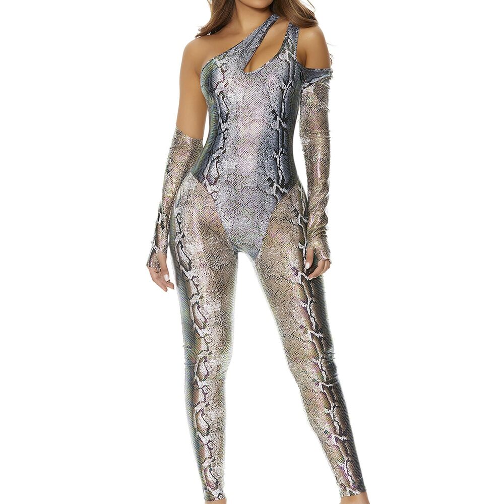 2569 Slide Through Snake Costume 3-Piece Halloween Outfit with Jumpsuit